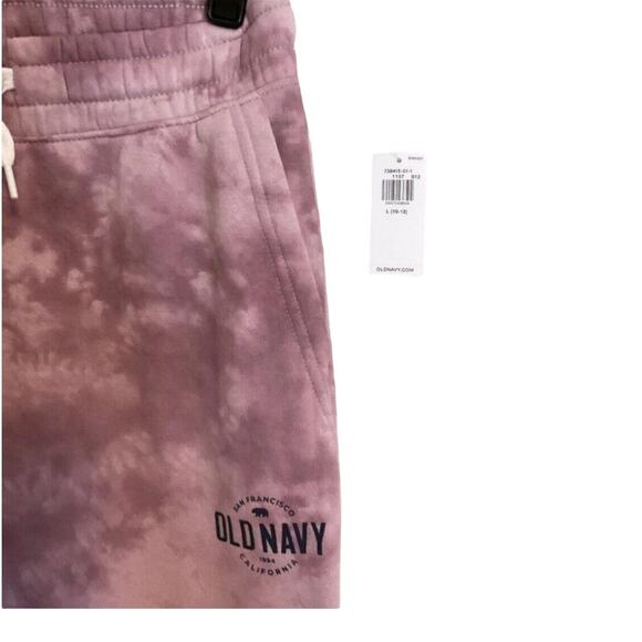 Old Navy Girls Sweatpants Joggers Sz 12 Pink Tie Dye School Activewear - Picture 7 of 14